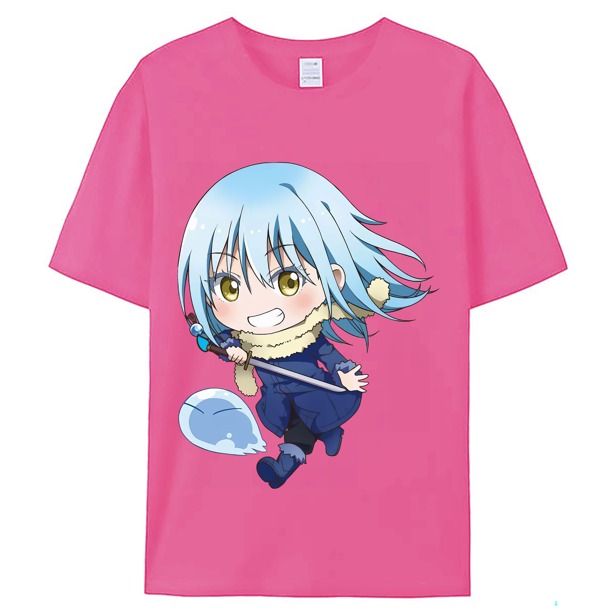 （画像用） 転スラ Regarding Reincarnated to Slime レディースカジュアルプリントTシャツ（綿100％）